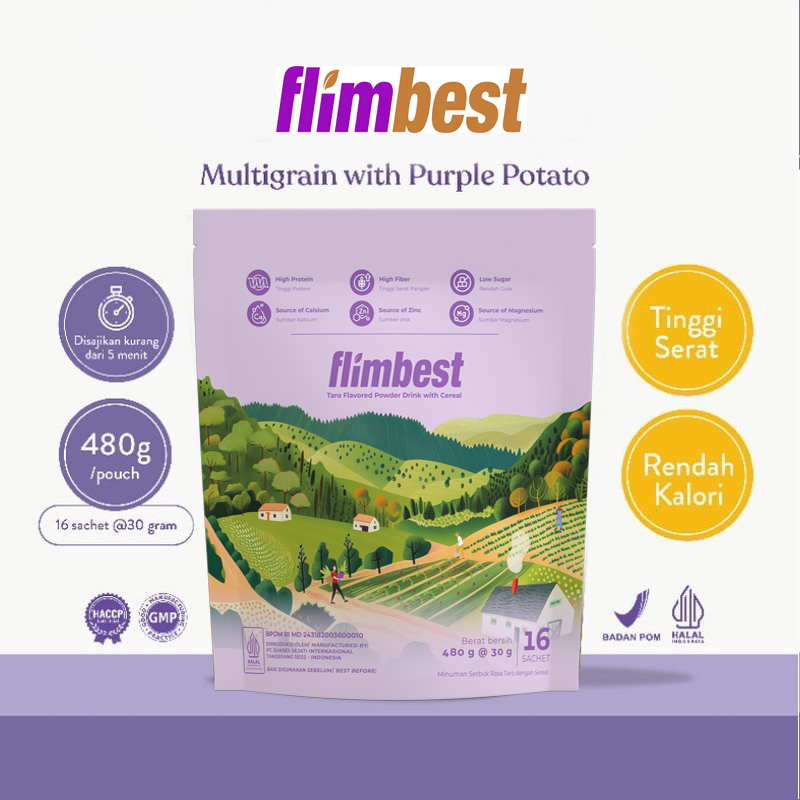 

PROMO FLIMBEST Multigrain With Purple Potato 1 Pouch (16 Sachet) Solusi Magh dan Pelangsing Diet Sehat | Oat |Tinggi Kalsium | Susu Protein Tinggi BPOM HALAL