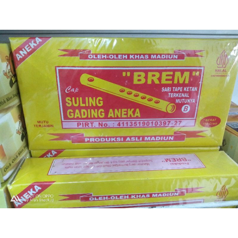 

BREM JUMBO ukuran Besar Khas Madiun 150gr