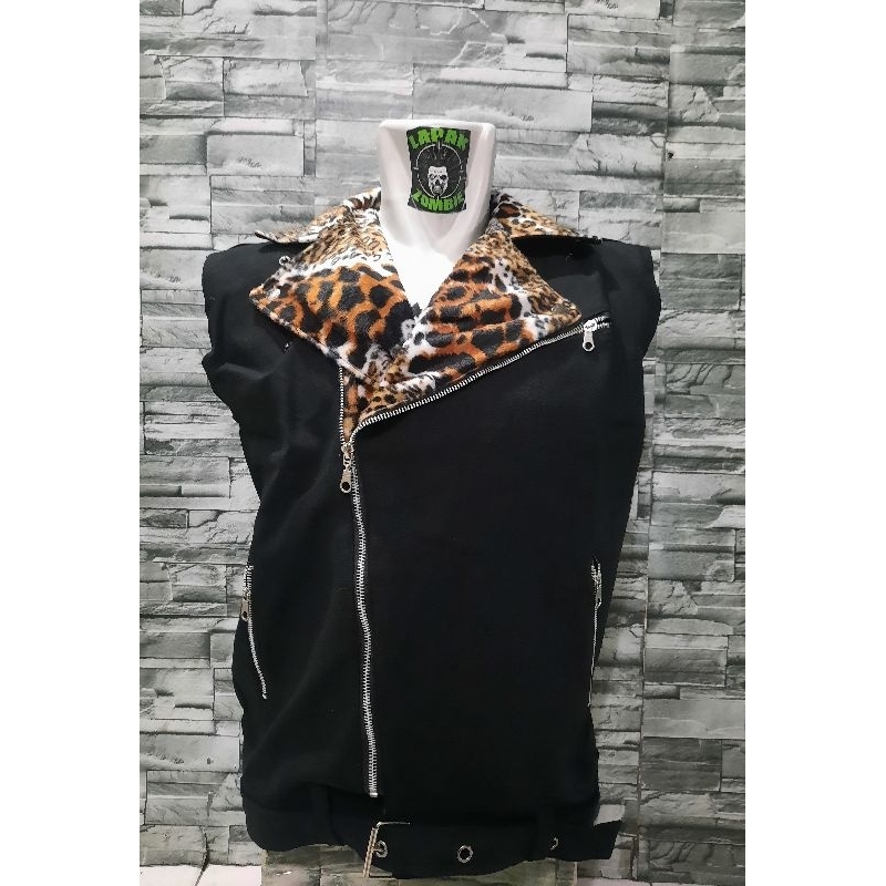 Jaket doble kerah werpak kerah macan