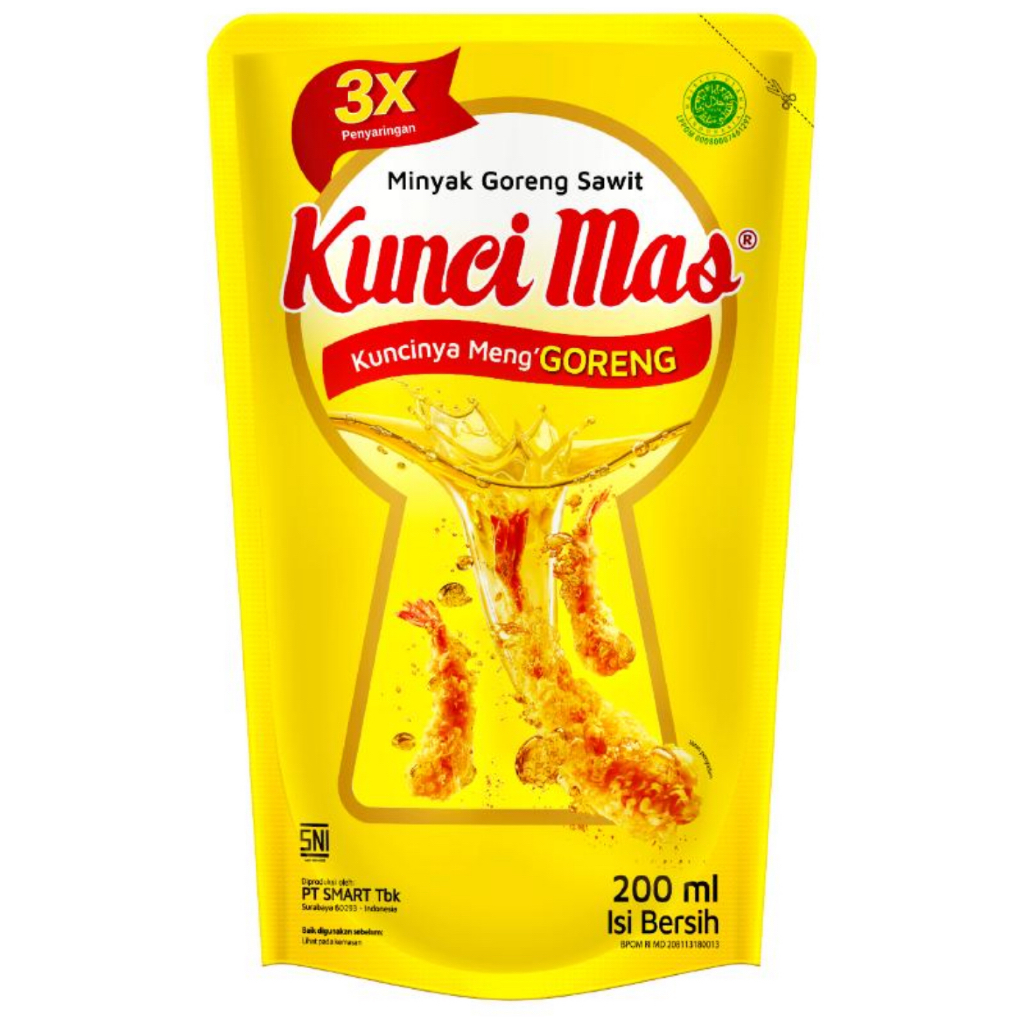 

KUNCI MAS Minyak Goreng Pouch 200ml/Pcs