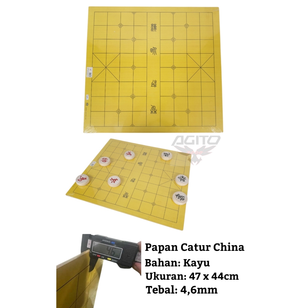 Papan Catur China chess Xiangqi Eksklusif Kayu Berkualitas