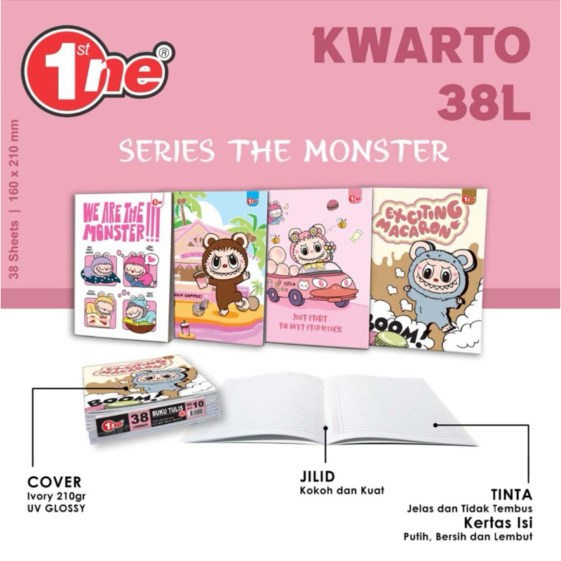 

[1PAK=10BUKU] BUKU TULIS MURAH 38 LEMBAR 1ST ONE