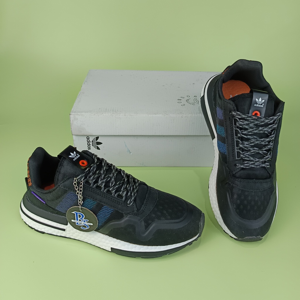 Sepatu Commonwealth X Adidas ZX 500 RM Boost Black SKU 'DB3511'