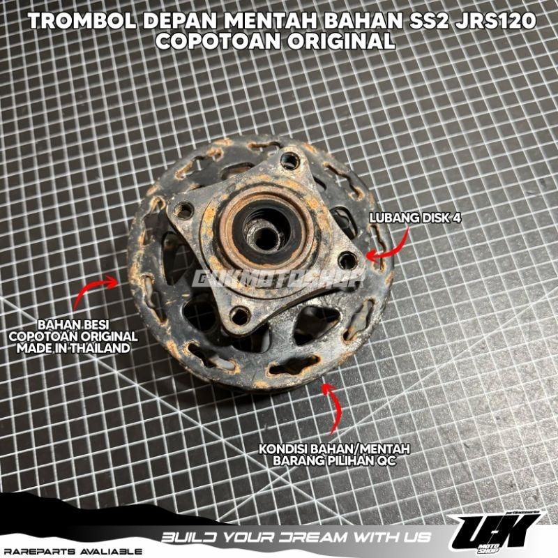 tromol depan ss2 ss two jrs120 fizr original copotan mentah