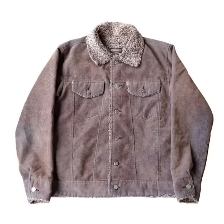 Trucker jacket genuine milano trade vintage mark corduroy sherpa