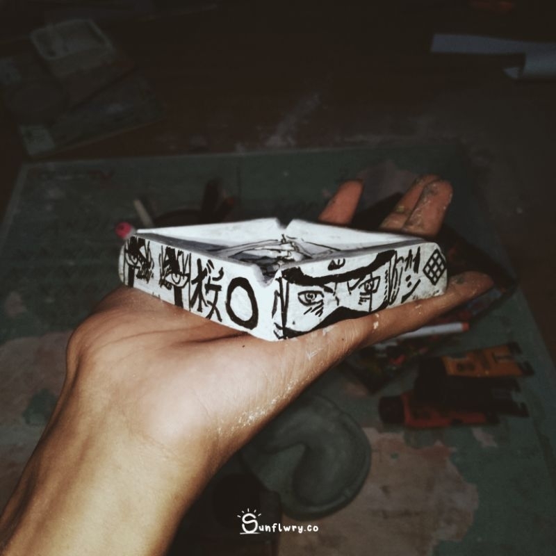 Asbak Naruto Sakura Sasuke Kakashi | Asbak Anime | Asbak Clay