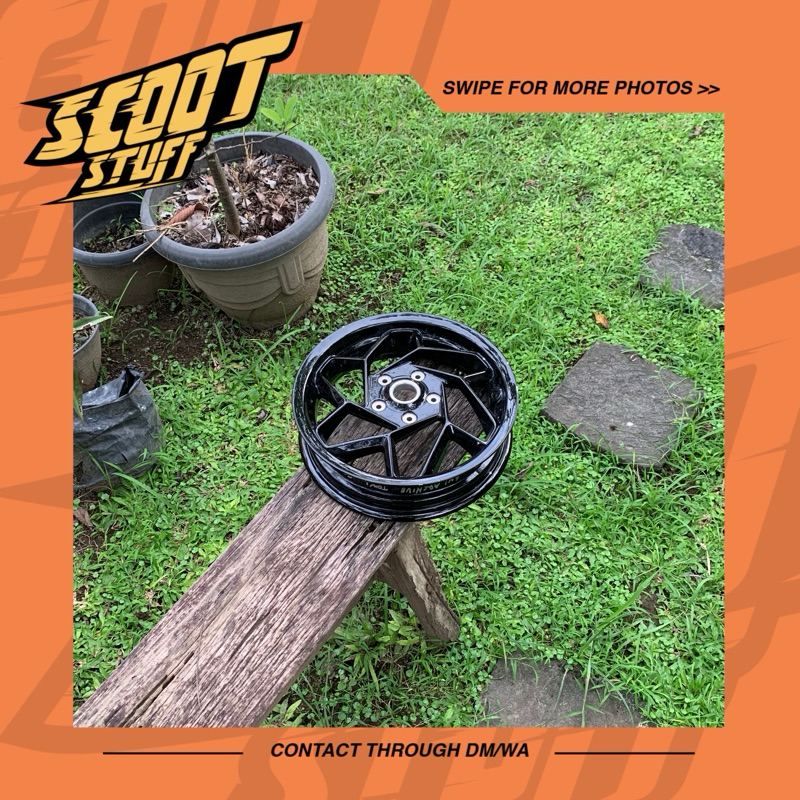 Velg Depan Sprint Facelift 2024-2025 Black Vespa Sprint Primavera S LX Sprint Super PX PS Excel Excl