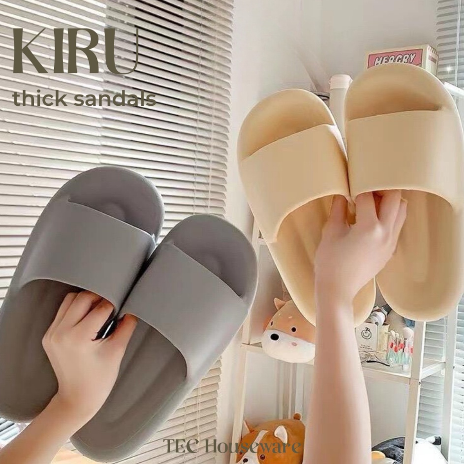 TECKIRU Sandal PVC Bantal Empuk Rumah Berkualitas Nyaman Unisex Sandal Slop Sendal Rumah Empuk
