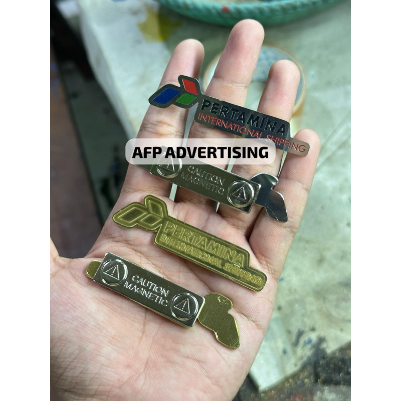 pin pertamina kuningan / pin pertamina stainless / pin pertamina custom