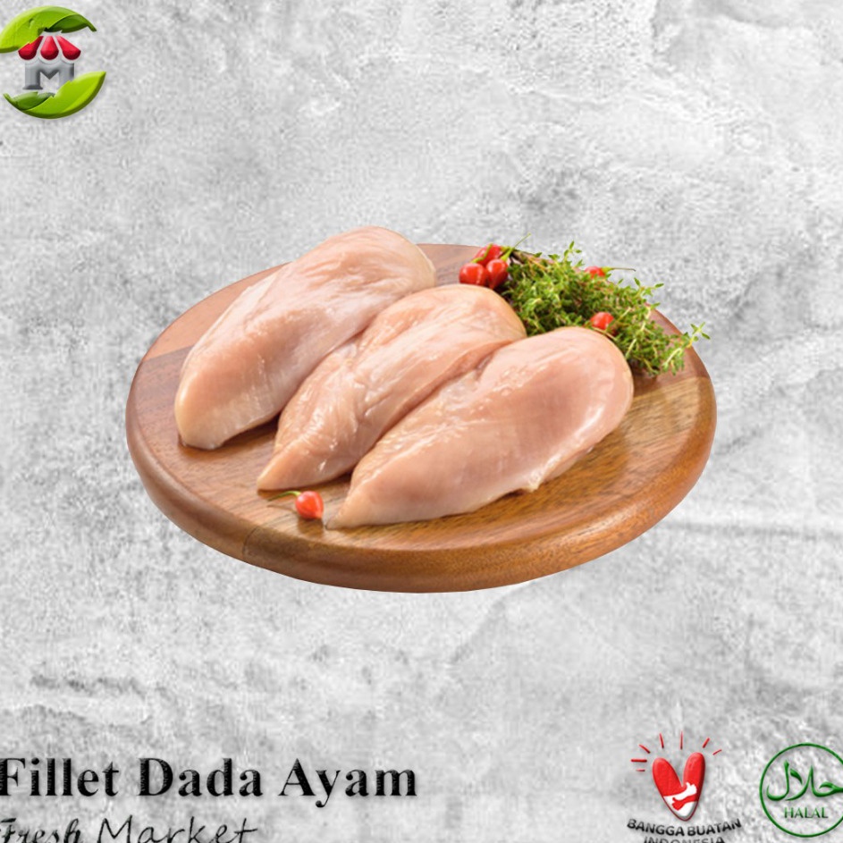 

Best JAKTIM Boneless Fillet Dada Ayam Tanpa Kulit Pack 97gr 1kg