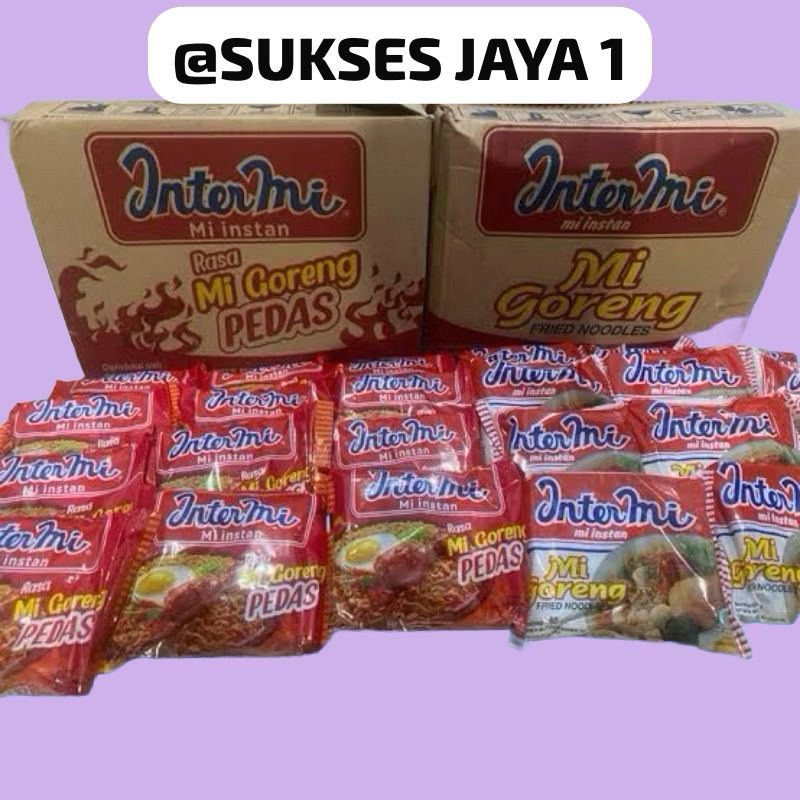 

[1 DUS ISI 40 BUNGKUS] MIX INTERMIE GORENG DAN INTERMIE PEDAS