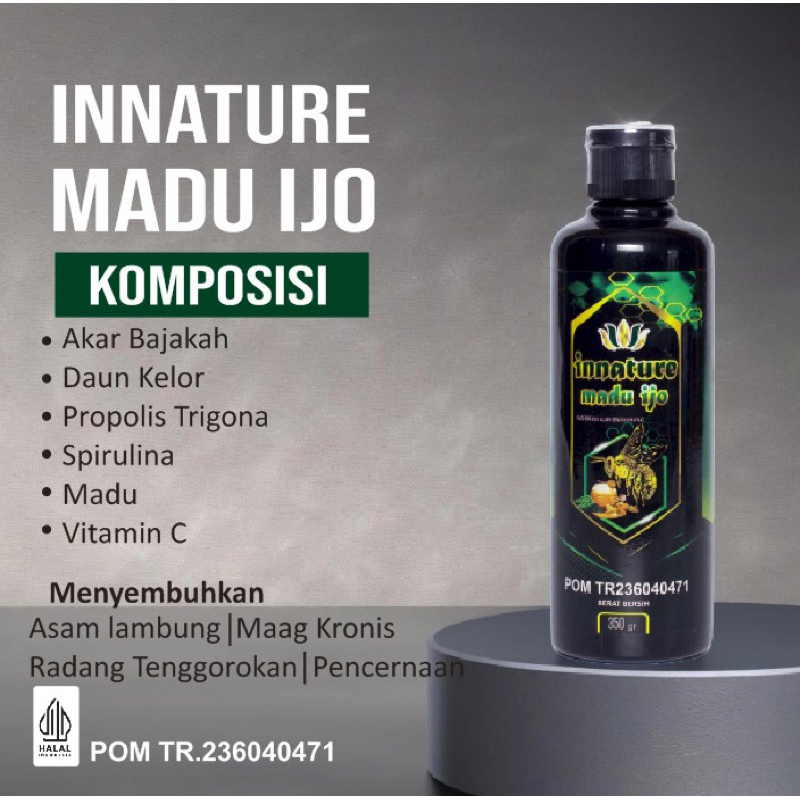 Madu Ijo  Innature Mengobati Sakit Maag Asam Lambung Gerd Mual Kembung / Kesehatan Lambung | Madu hi