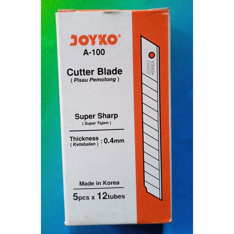 

isi pisau cutter JOYKO A-100 (isi 60 mata pisau)