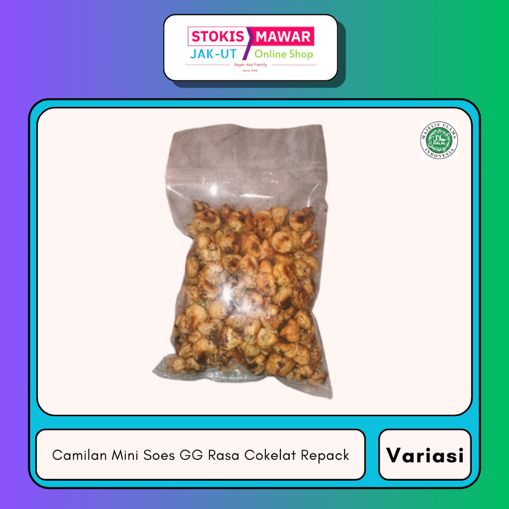 

Distributor Camilan Mini Soes Gg Rasa Cokelat Ukuran 1000gr 500gr 250gr Kemasan Repack