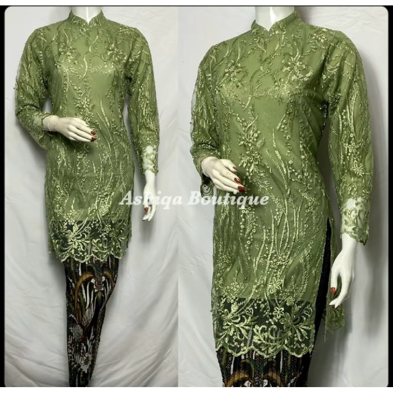 Stelan Kebaya Tunik Belah Samping (include 2rok)