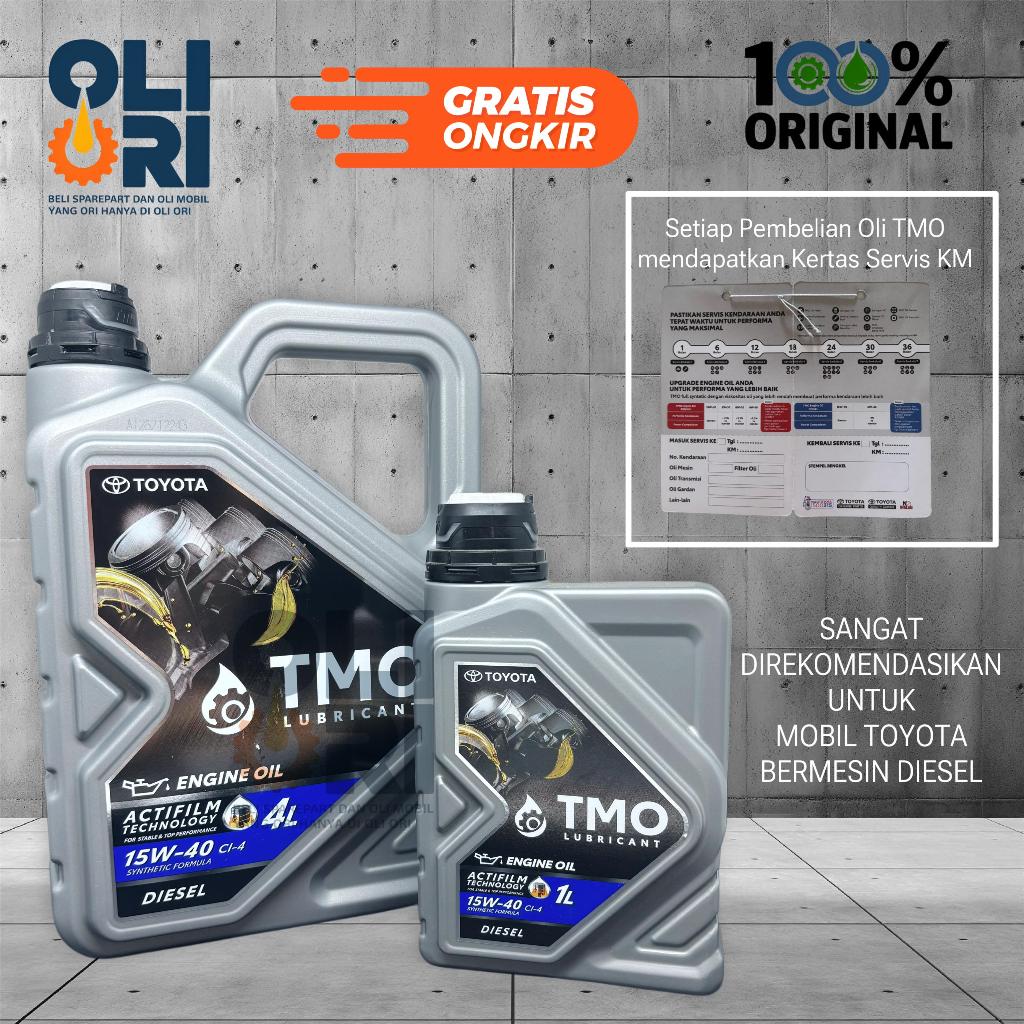 Oli TOYOTA TMO 15W-40 1Liter/4Liter Oli Mesin Diesel Original