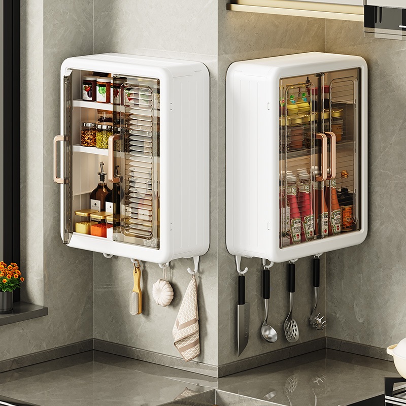 VALUEDA Rak Dinding Tempel Minimalis Rak Kamar Mandi Tempel Aesthetic Rak Bumbu Dapur Dinding Plasti