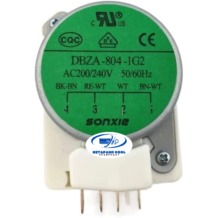 Timer kulkas 2 pintu AQUA HIJAU DBZA-804-1G2