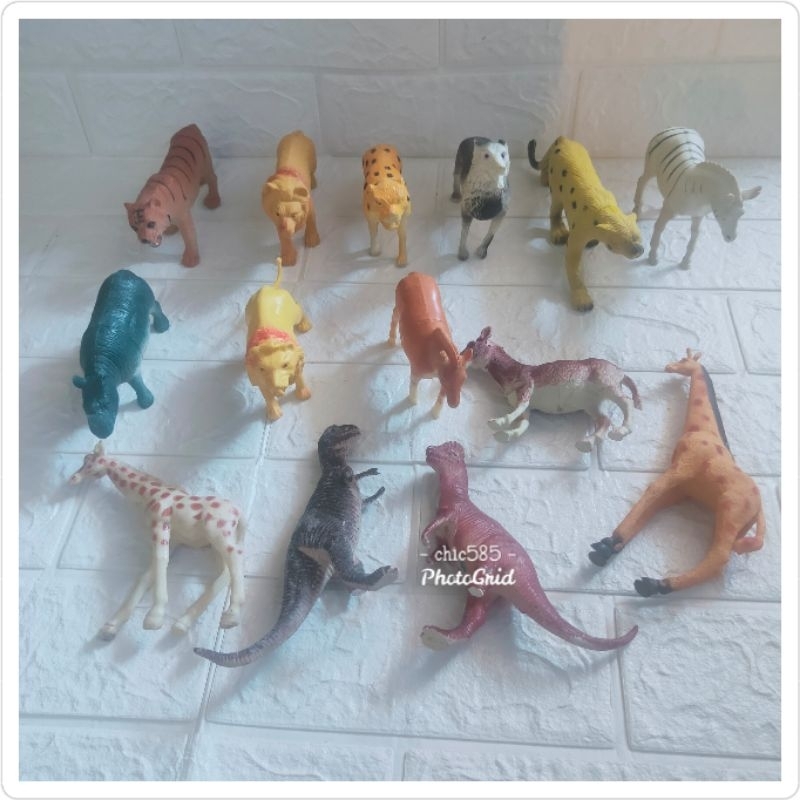 Mainan Anak Hewan Karet Mainan Boneka Mini