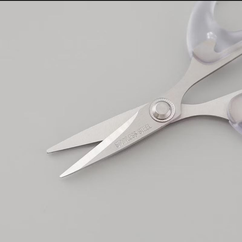 

[CURATEDSTATIONERY]Gunting Kertas Aesthetic Transparan Scissors Scrapbook Use - F0091