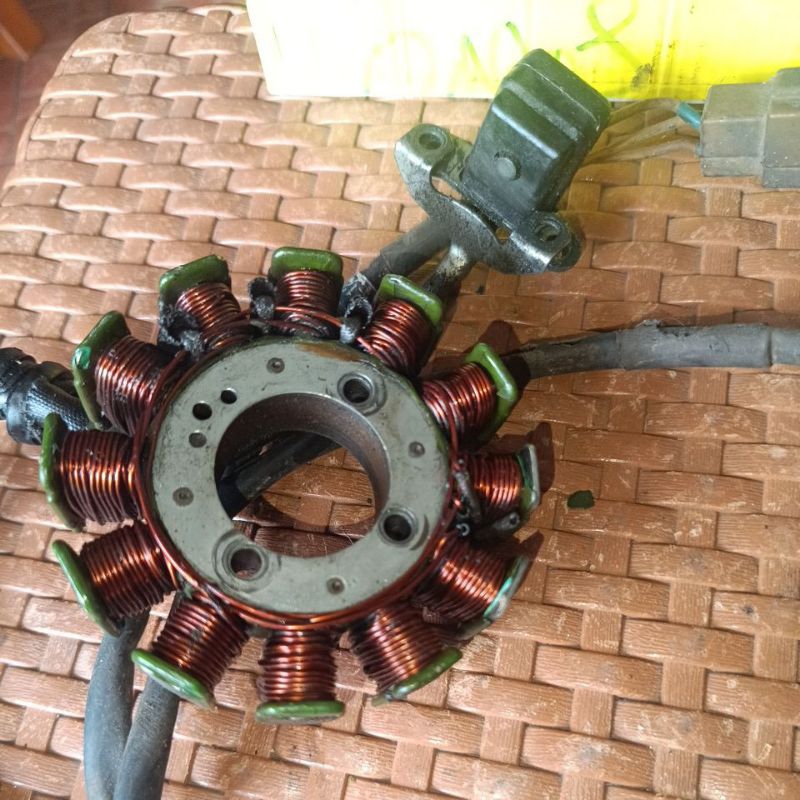 Spull Pulser Minerva MX 150 :  R150 VX , x road ; spul ORIGINAL ANGKER TEBAL r 150 mx150 R150 RVX