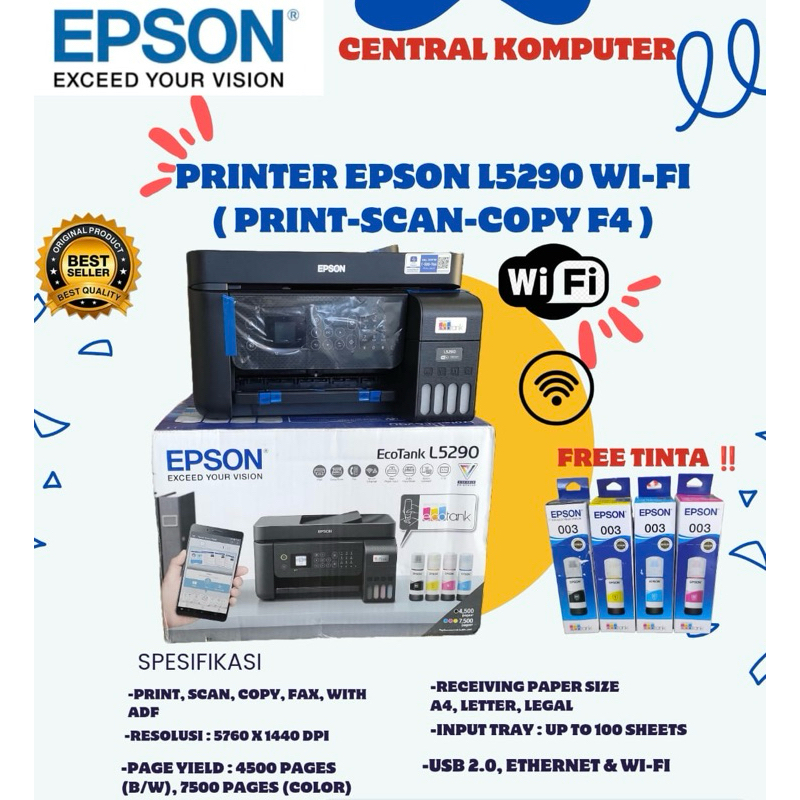 PRINTER EPSON L5290 F4 & Wifi