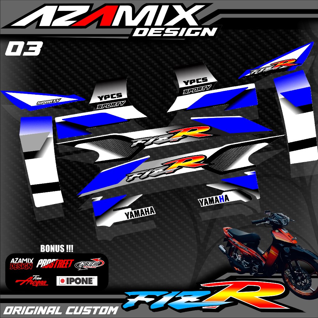 411 STRIPING TRANSPARAN FIZ R - STRIPING TRANSPARAN FIZ R PREMIUM GRAFIK TERBARU
