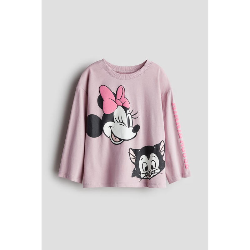 H&M Light Pink Minnie Mouse Tshirt SALE