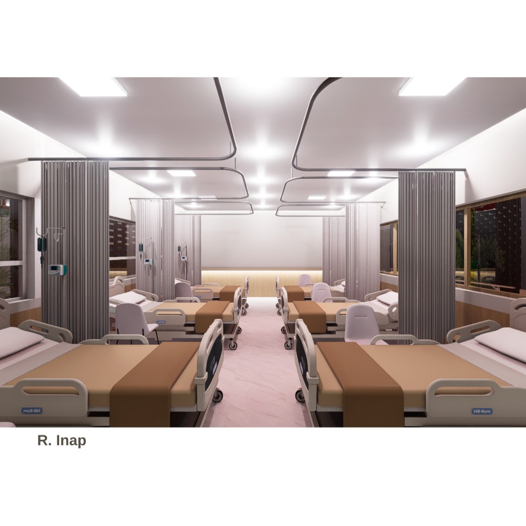 Design Interior klinik bagian ruang rawat inap