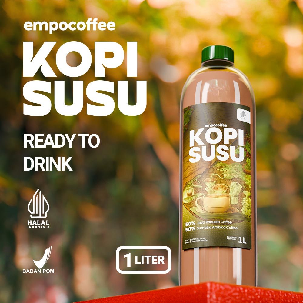 

Kopi Susu Gula Aren 1 Liter Minuman Botolan Kekinian Ice Coffee Milk - 1 Liter