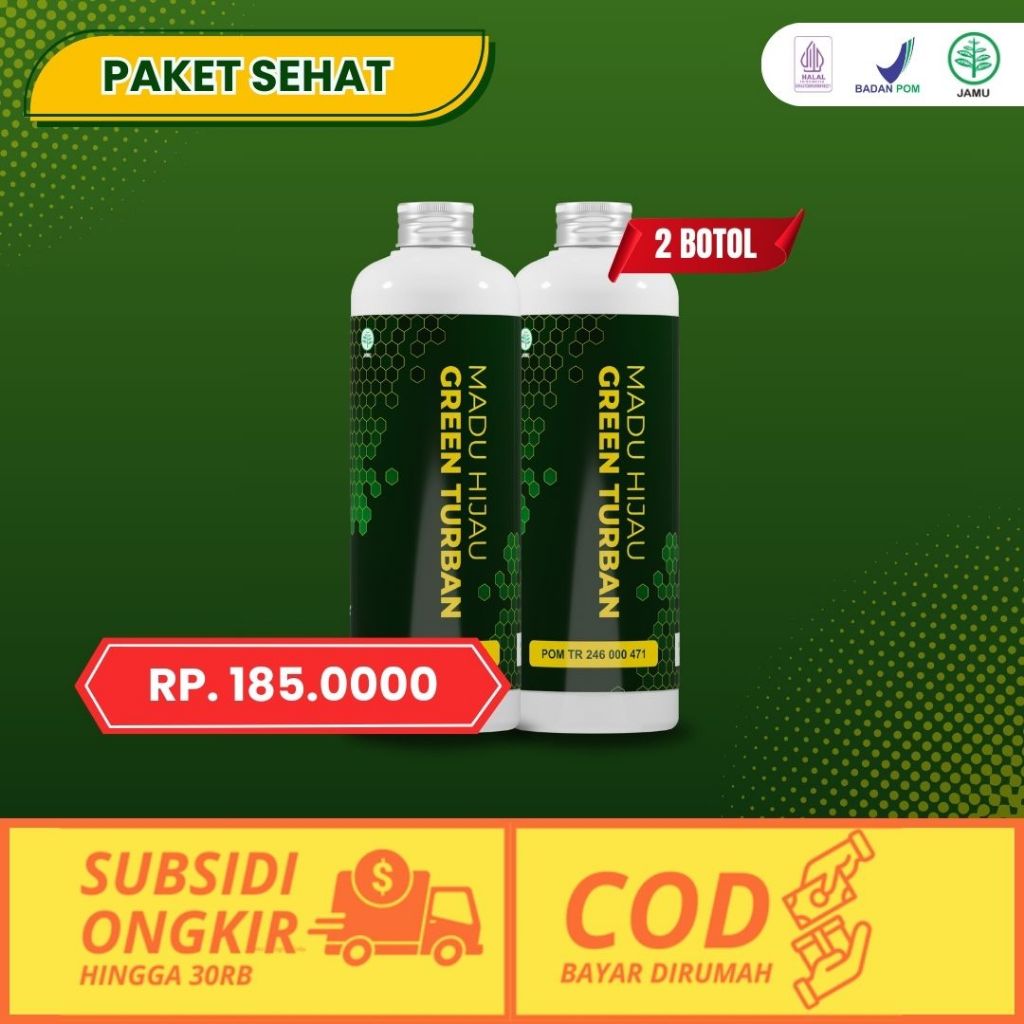 

Jus Spirulina 2 Botol - Madu Hijau Green Turban Untuk Asam Lambung Dan Gangguan Lambung