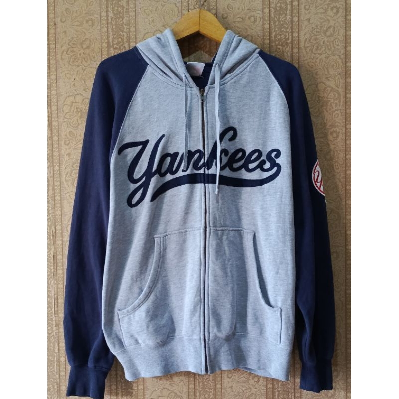 Hoodie mlb second, zipper Hoodie mlb, Hoodie mlb yankees, zh MLB yankees second, Hoodie yankees seco