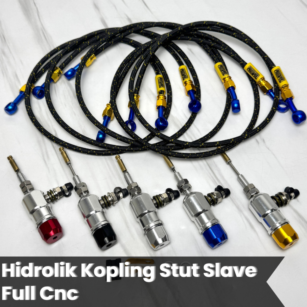 Hidrolik Kopling Stut Slave Full Cnc Selang Serat Bawah Seal Universal