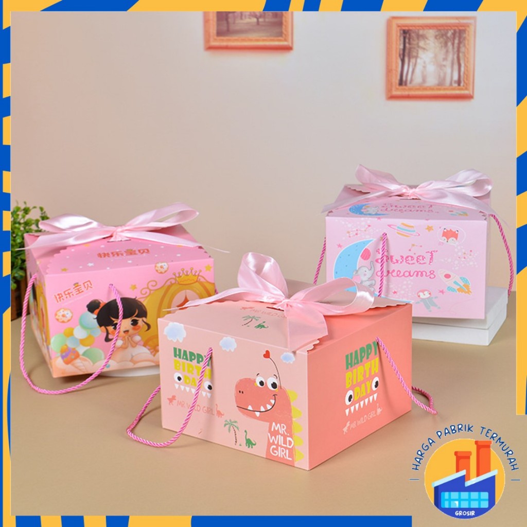 

HPT Goodie Bag Ulang Tahun Anak Motif Kartun Kotak Kado Berpita Tas Bingkisan Hadiah Hampers Ulang Tahun Anak Paper Bag Snack Karakter Kotak Souvenir Box Kue Tentengan Souvenirs Party Supplies