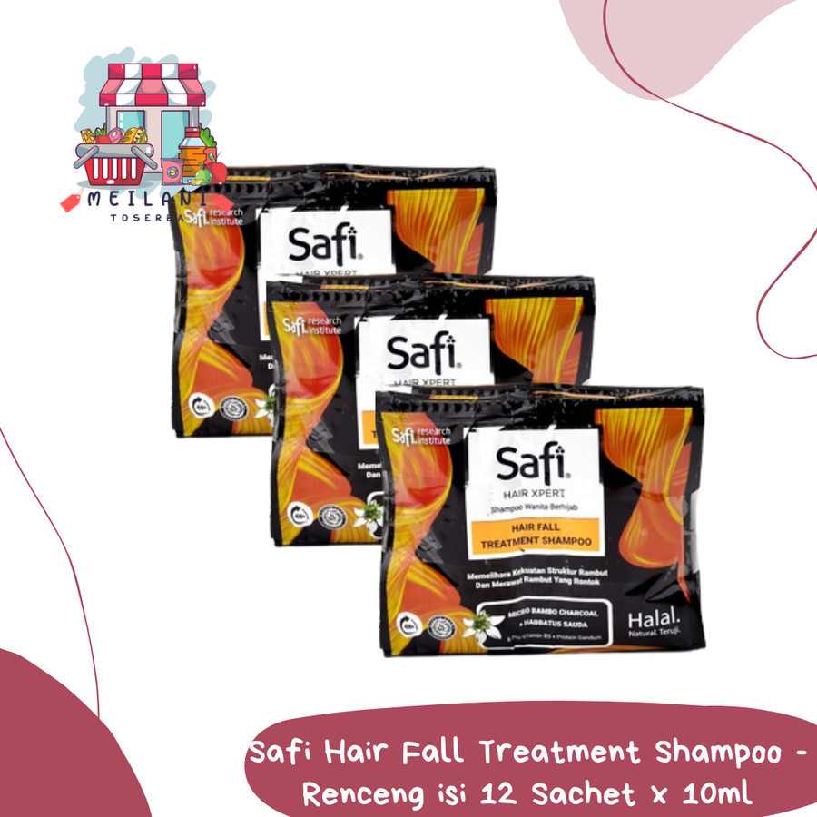 Safi Hair Fall Treatment Shampoo - Renceng Sachet 10ml | Rambut Rontok | Anti ketombe