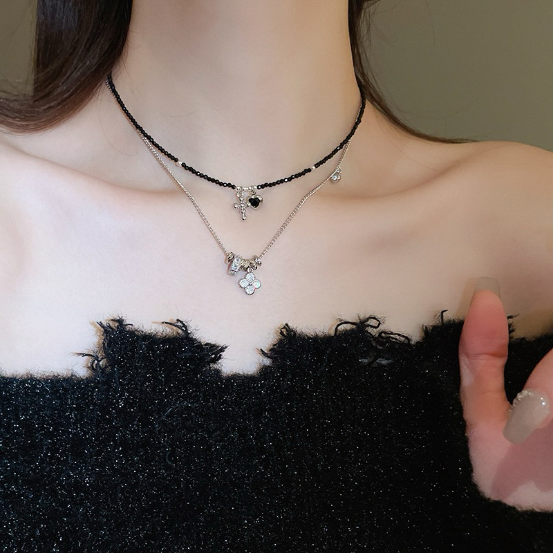 (PREMIUM QUALITY) Kalung Pandora Charm Double Necklace -keaistuff.id
