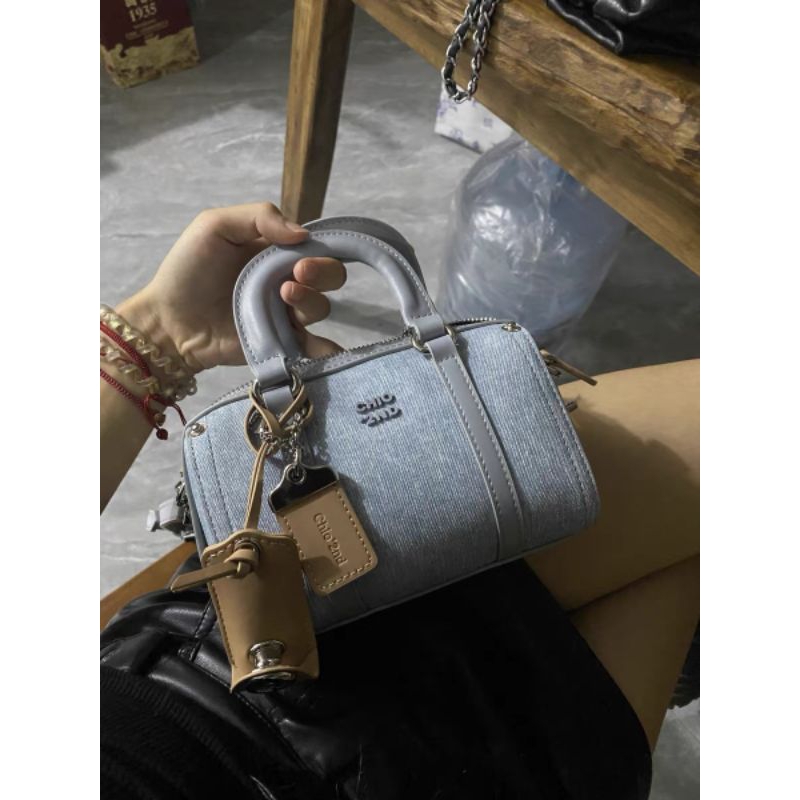 Tas Slingbag Wanita Bahan Denim Jeans Casual Speedy Mini Bag  Crossbody Premium Best CHIO'2ND 07