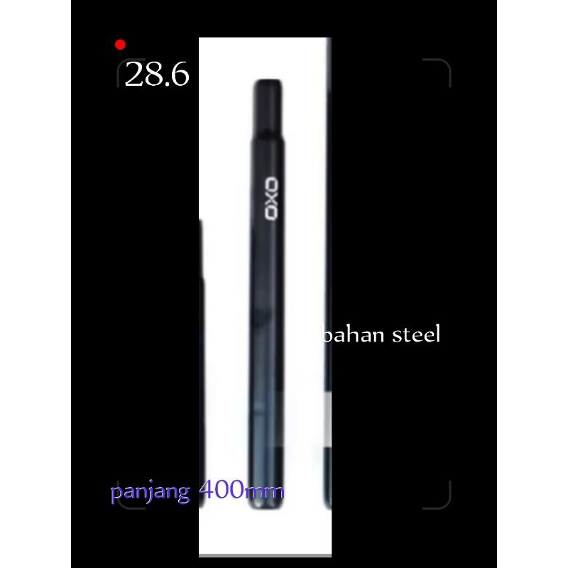 Seatpost Tiang Sadel Sepeda 28.6mm Panjang 400mm Tiang Sadel Sepeda BMX MTB Lipat