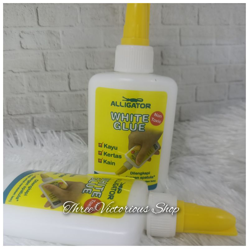 

Original Alligator White Glue 60 gr lem kayu kain kertas
