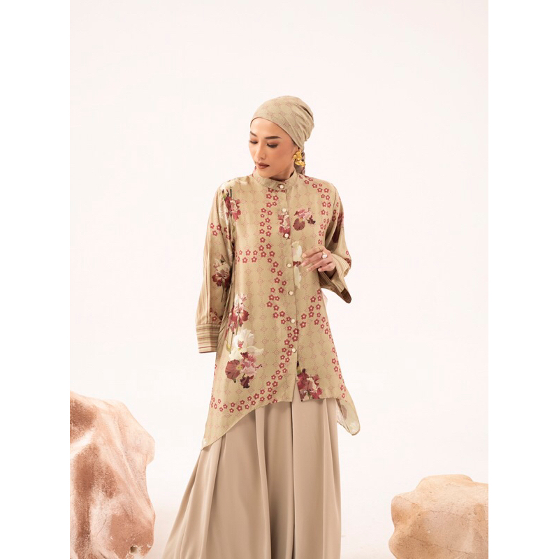 Odelia Top Olive - Aleza Label | Raya2025 | Baju Wanita | aleza label