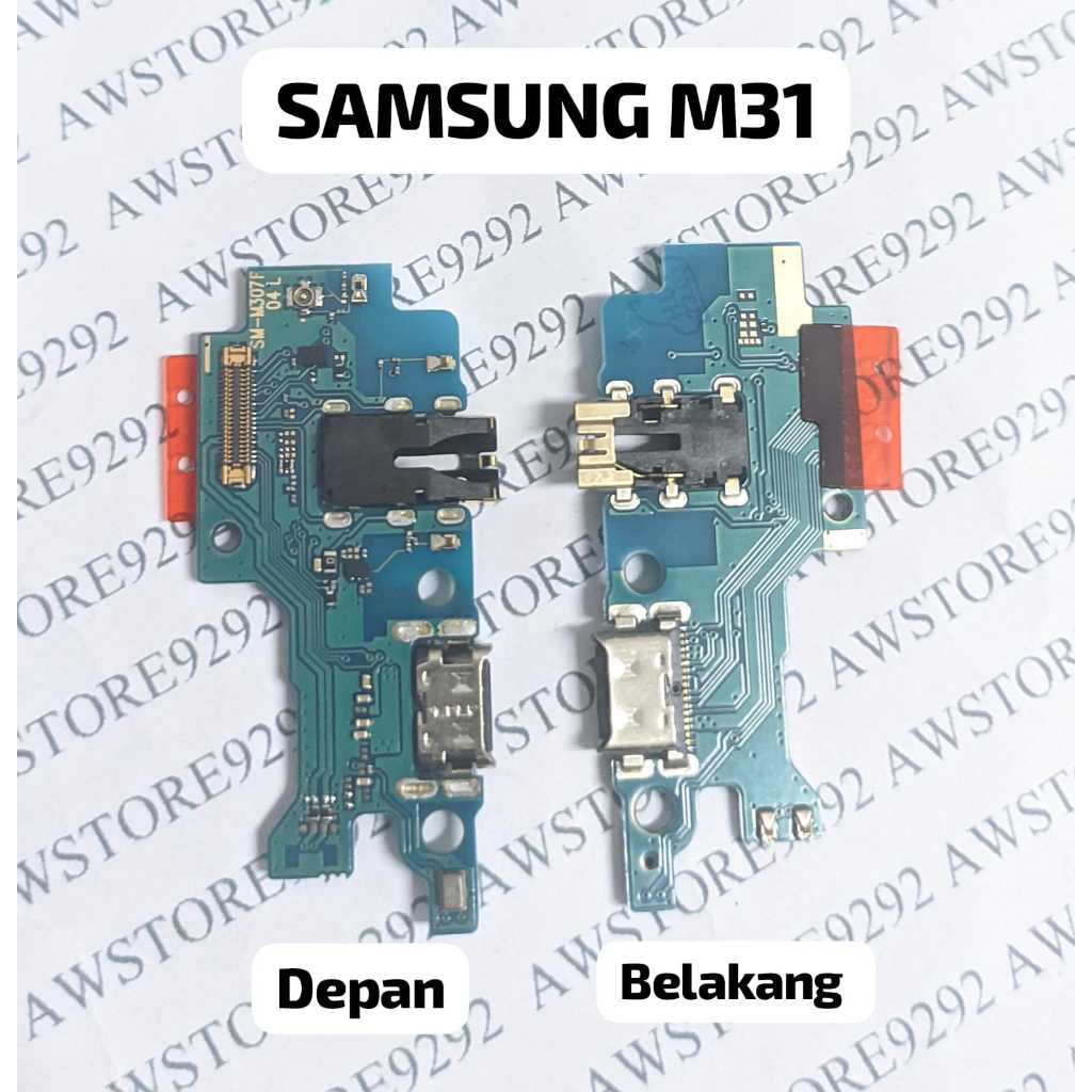 Flexible fleksibel papan PCB ORI SAMSUNG M31 con cas SAMSUNG M31 con TC Charger + IC SAMSUNG M31 pap