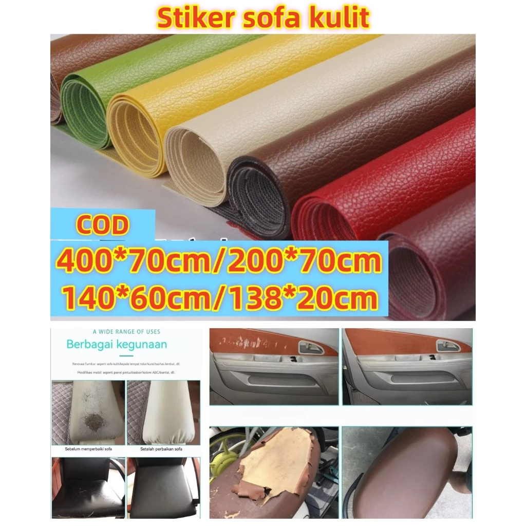 KULIT PU | PERBAIKAN KULIT SOFA & TAS | STIKER PENAMBAL KURSI RUSAK