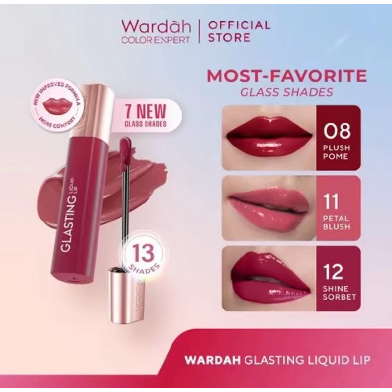 PL WARDAH GLASTING SHADE 08 PLUSH POME