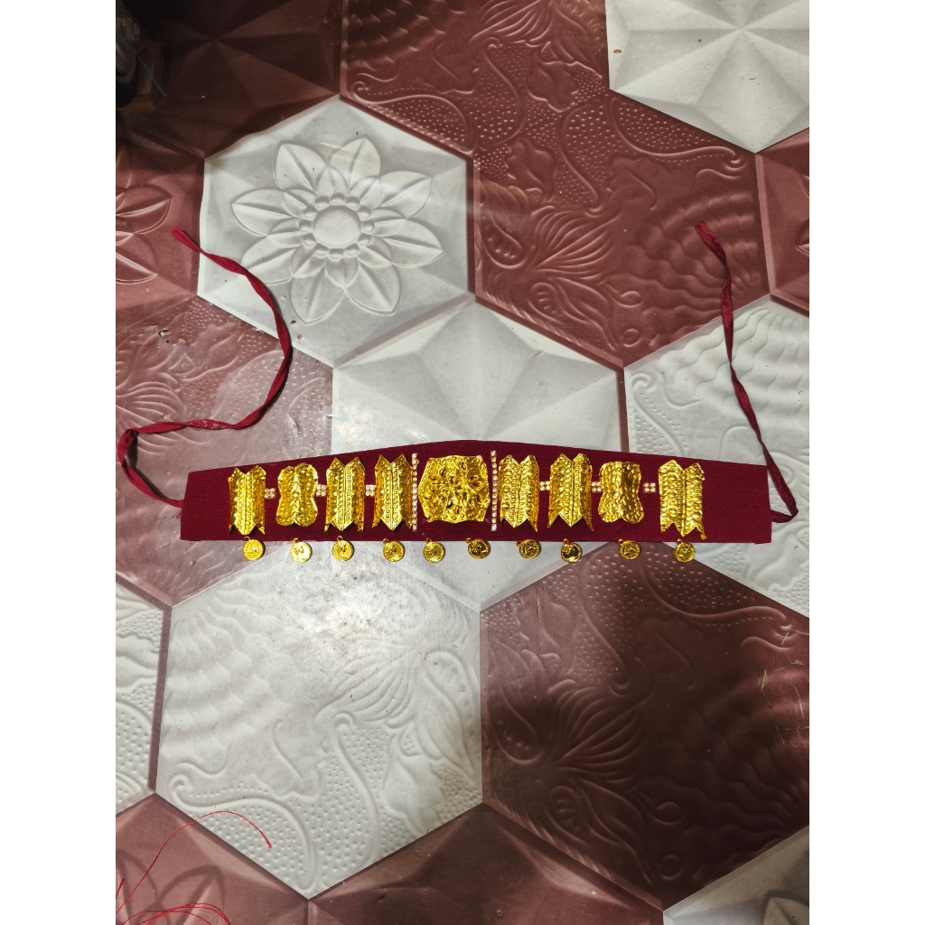 Sortali Kepala Kaleng Timbul Model Jessica Mila Merah Maroon