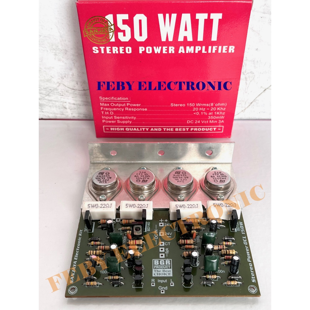 KIT DRIVER SUPER OCL 150 WATT JENGKOL TIP 2955 3055 POWER AMPLIFIER BELL BGR ORIGINAL