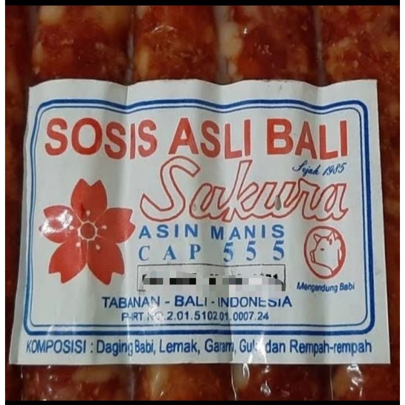

lapciong / sosis sakura 555 asli bali