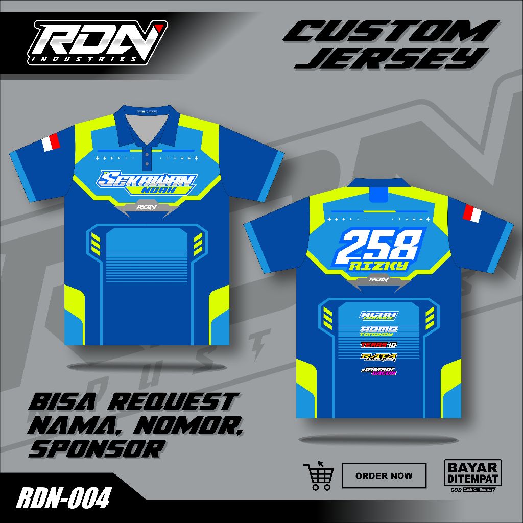 JERSEY RACING Jersey Racing Custom Full Printing Jersey Balap Jersey Bisa Request Kaos Jersey Racing