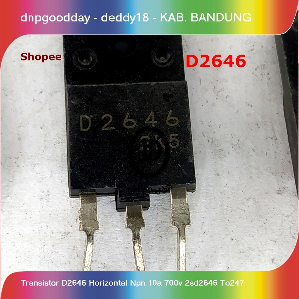 transistor d2646 horizontal npn 10a 700v 2sd2646 to247