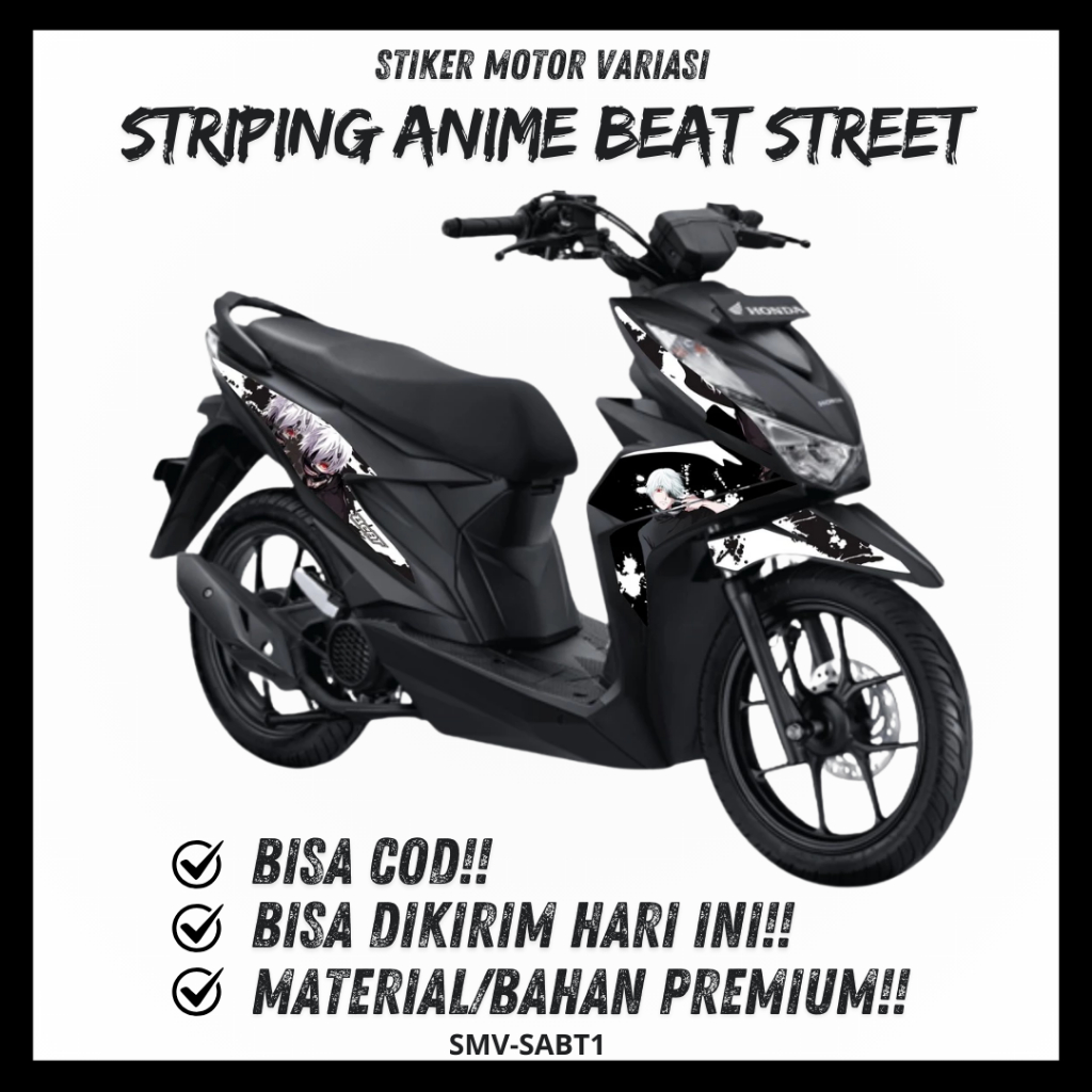 STIKER STRIPING BEAT STREET OLD NEW STRIPING STICKER ANIME BEAT STREET STRIPING BEAT TOKYO GHOUL