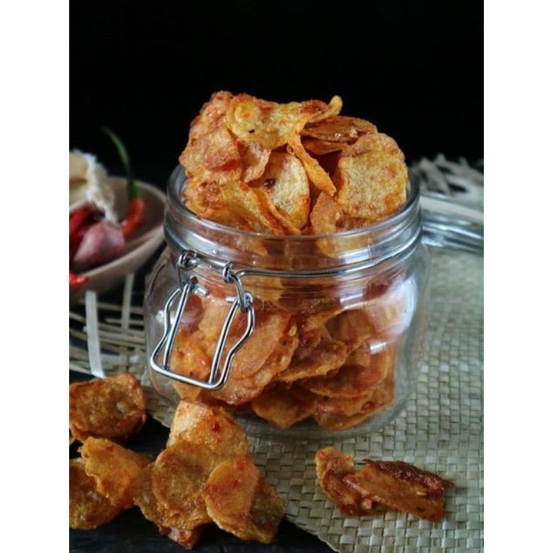 

keripik kentang balado pedas